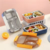 Bento Lunch Box | Yellow | 3 Compartment