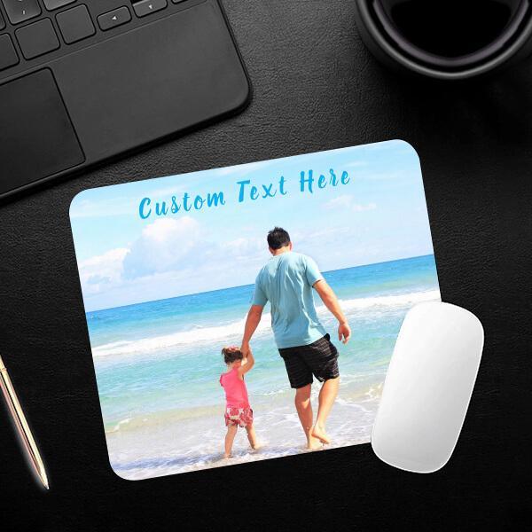 Family Photo Customized Printed Rectangle Mousepad Photo Mouse Pad - Buytohfa